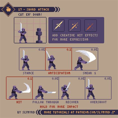 pixel art slash animation.